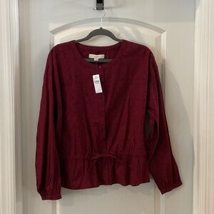 LOFT peplum shirt